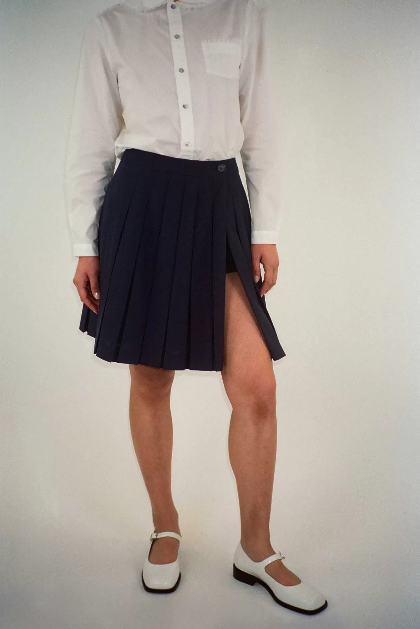 Cheap Sandy Liang Astra Skort In Dark Navy