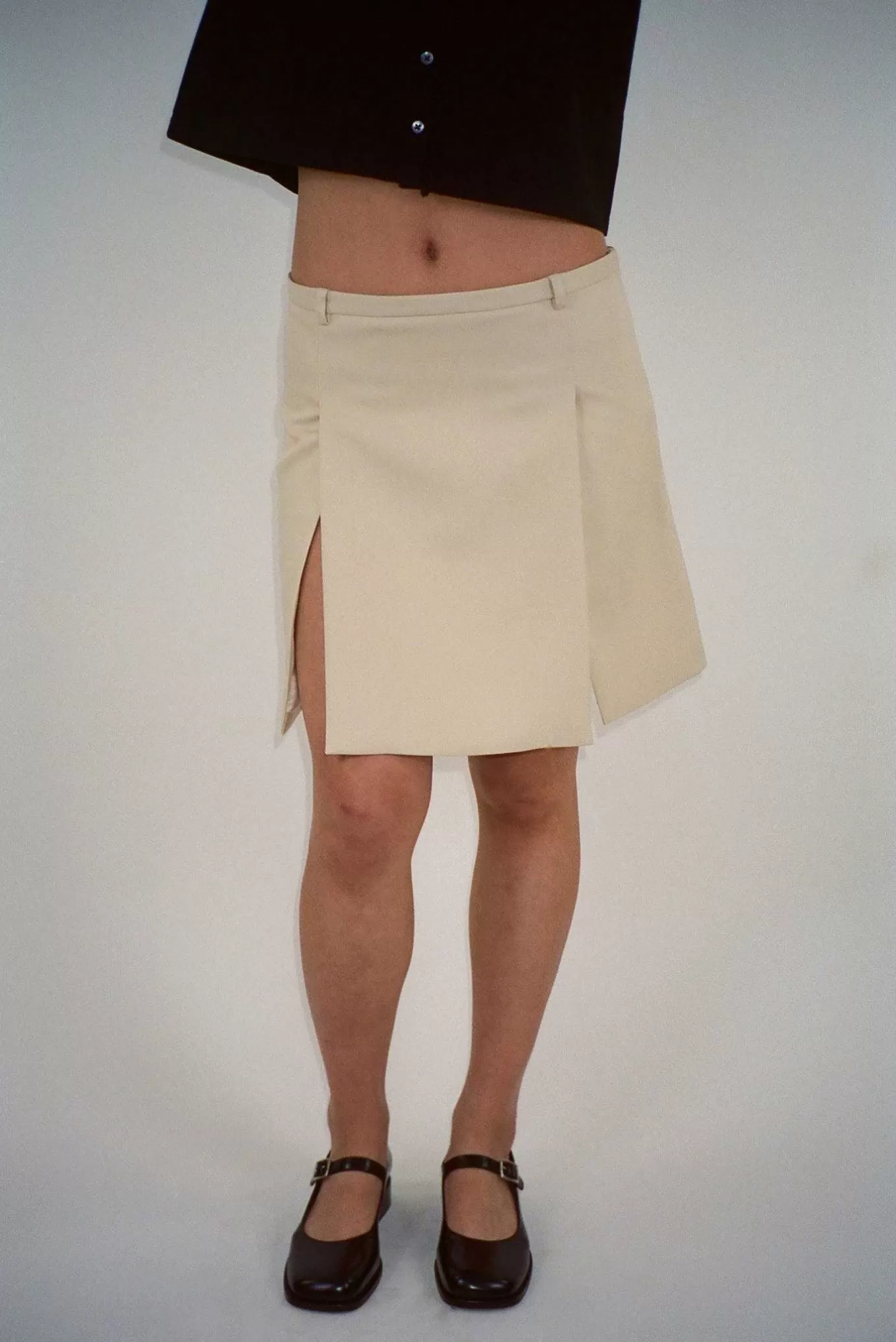 Cheap Sandy Liang Dart Skirt In Butter