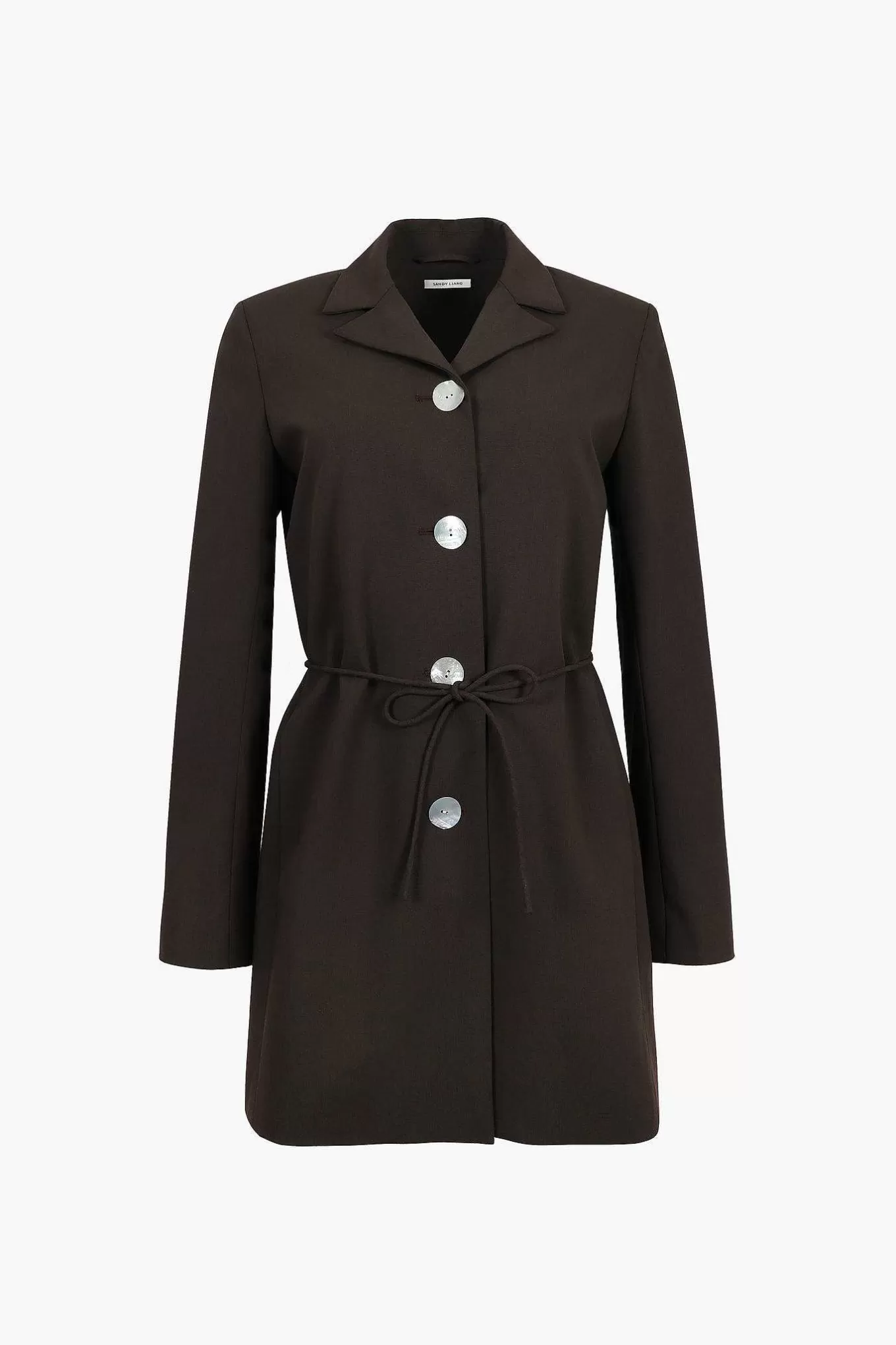 New Sandy Liang Greene Coat In Brown