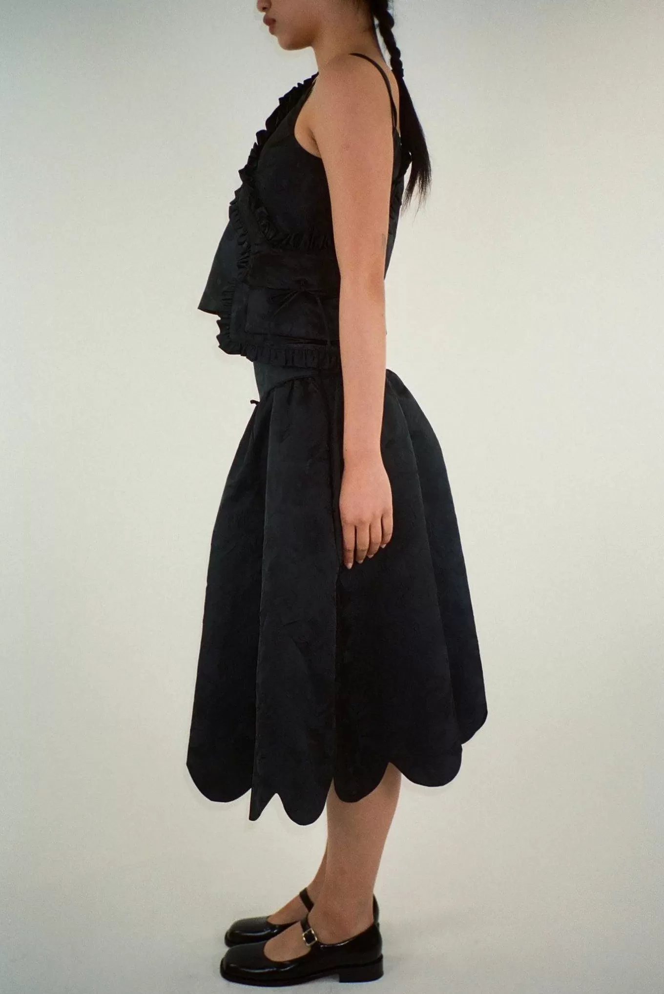 Discount Sandy Liang Greta Skirt In Black