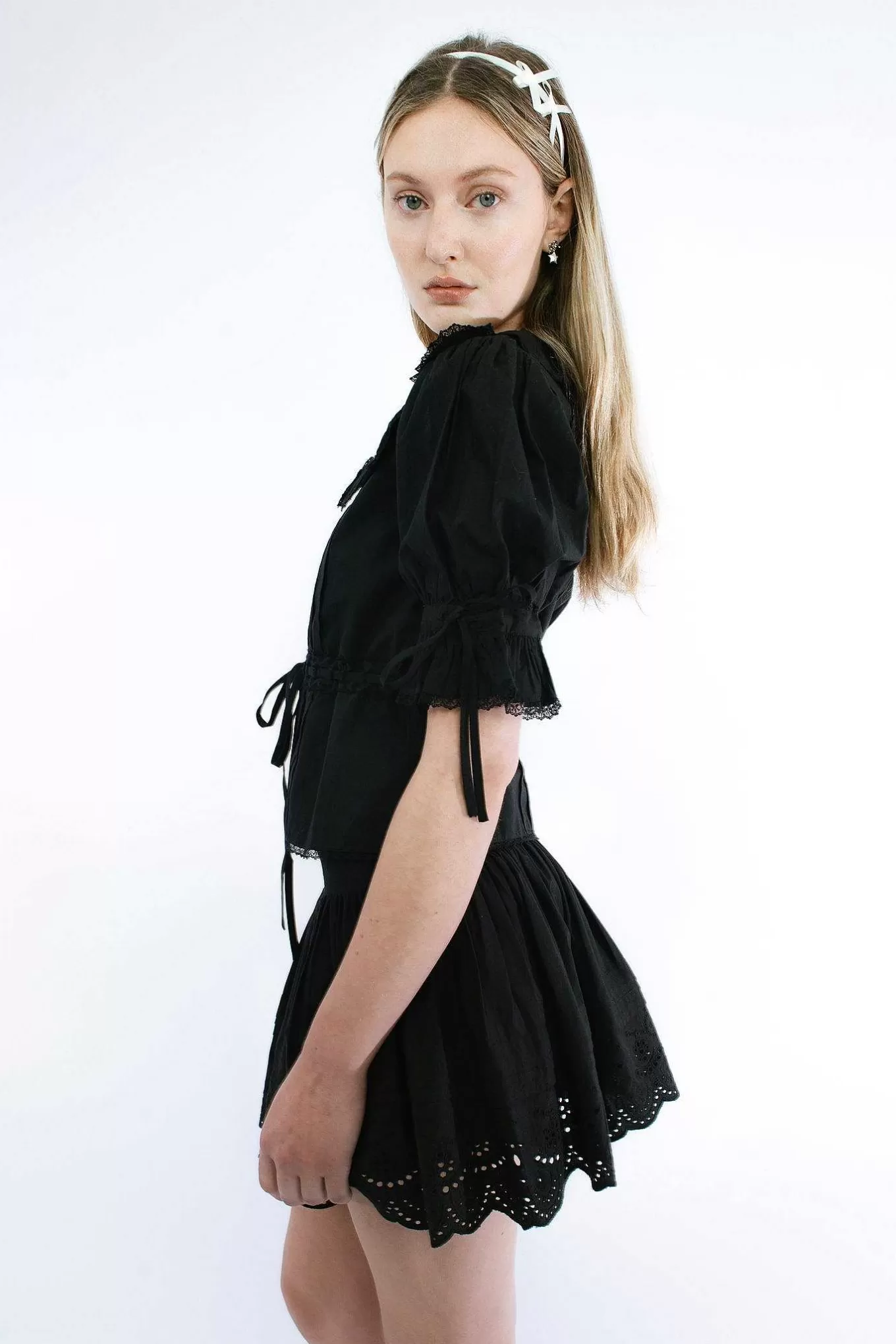 Fashion Sandy Liang Ira Skirt In Black