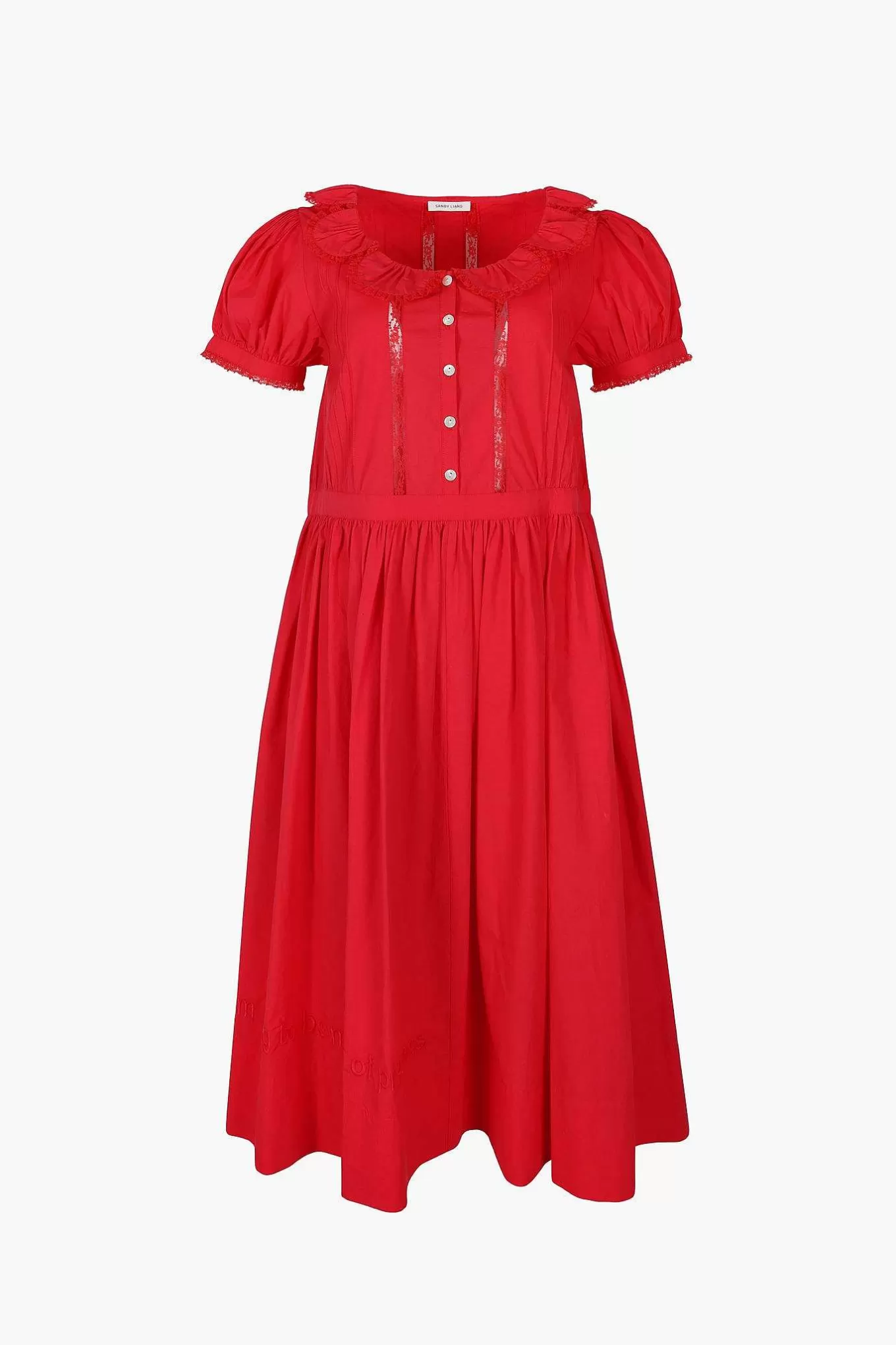 Clearance Sandy Liang Middy Dress In Red