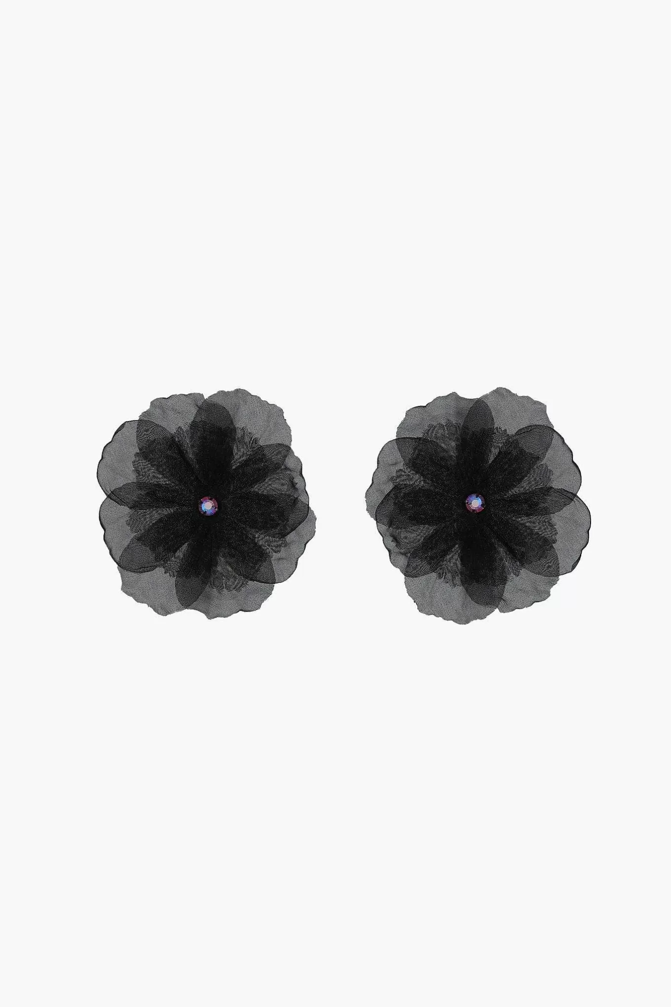 Fashion Sandy Liang Muff Earrings In Black