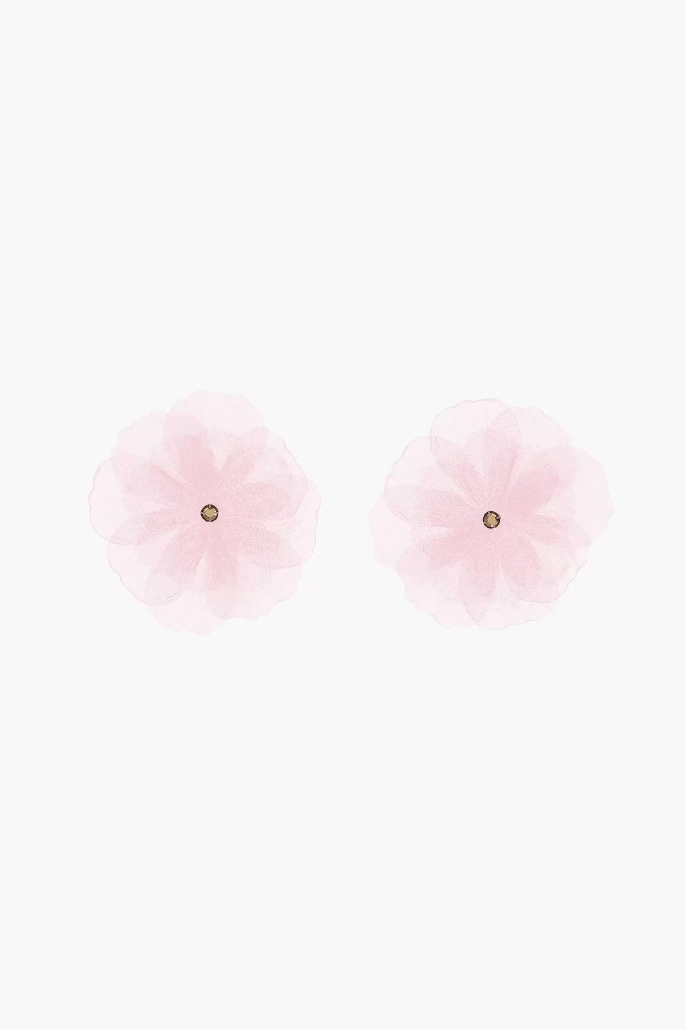 Cheap Sandy Liang Muff Earrings In Icy Pink