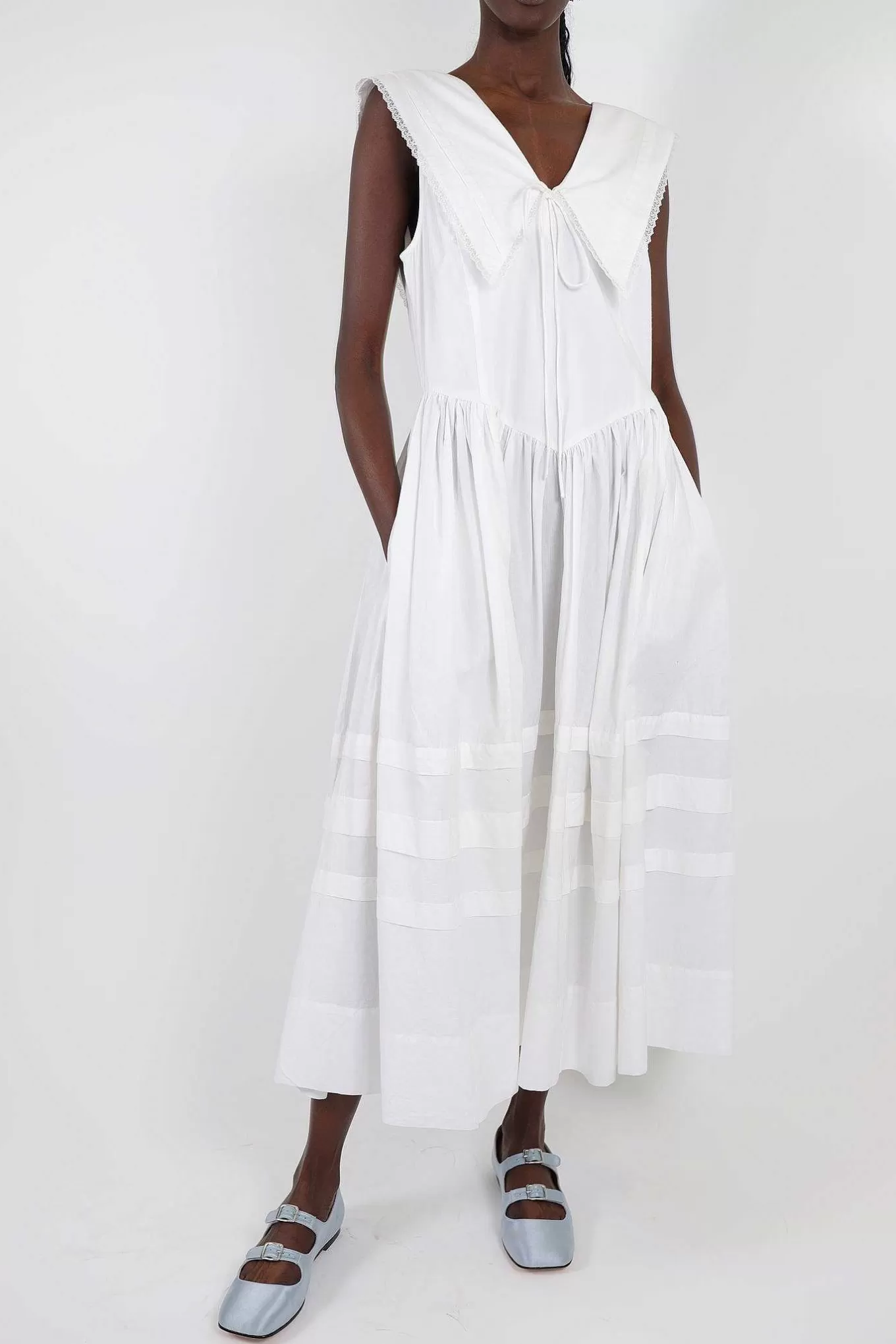 Flash Sale Sandy Liang Opa Dress In White