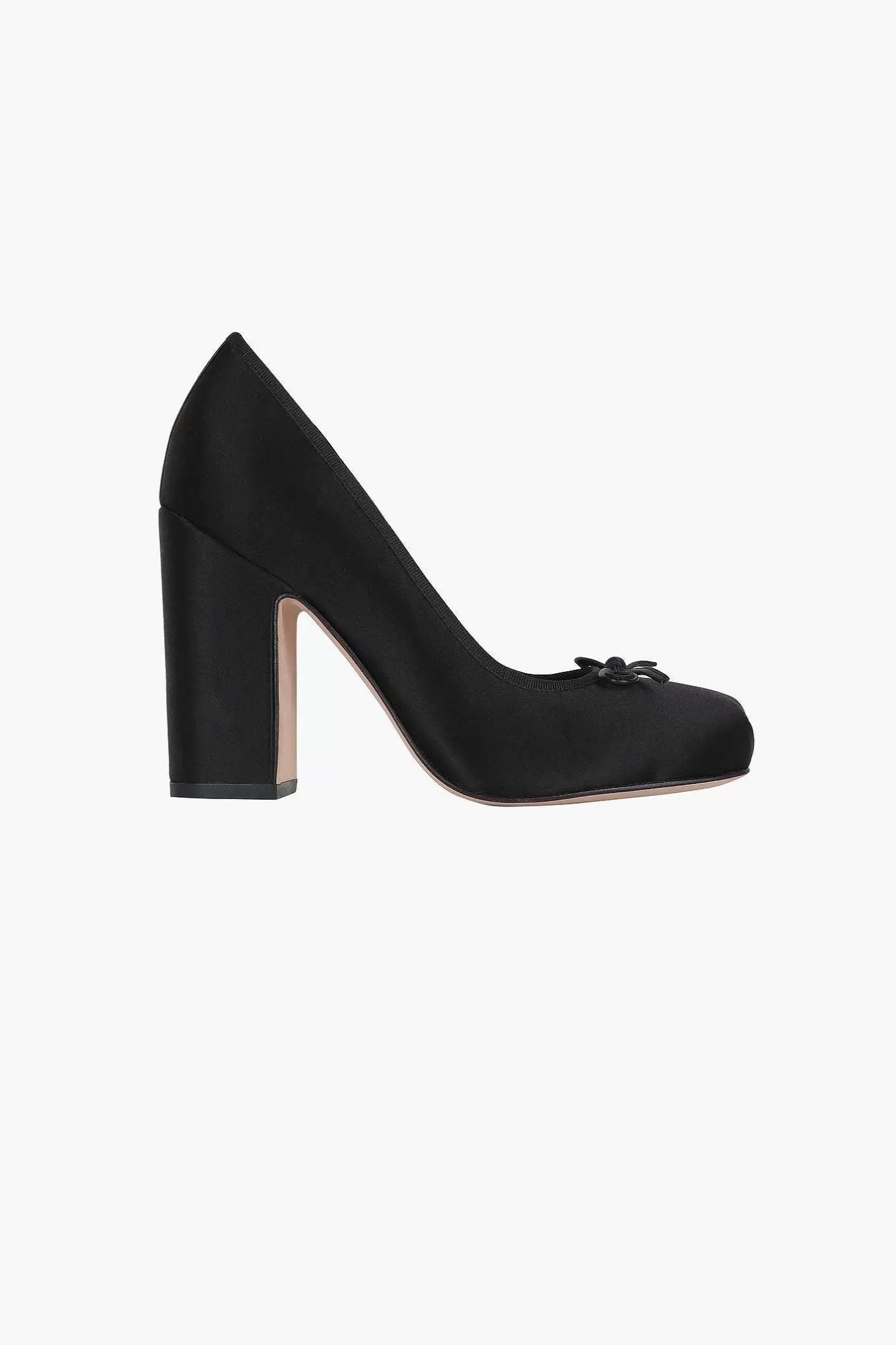 Cheap Sandy Liang Pointe Pump 100 In Black Satin