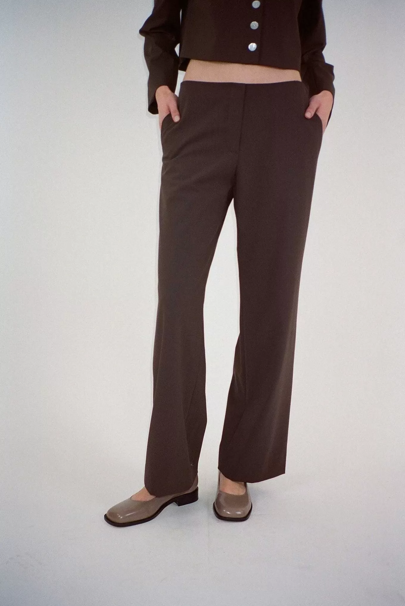 Flash Sale Sandy Liang Ride Pant In Brown