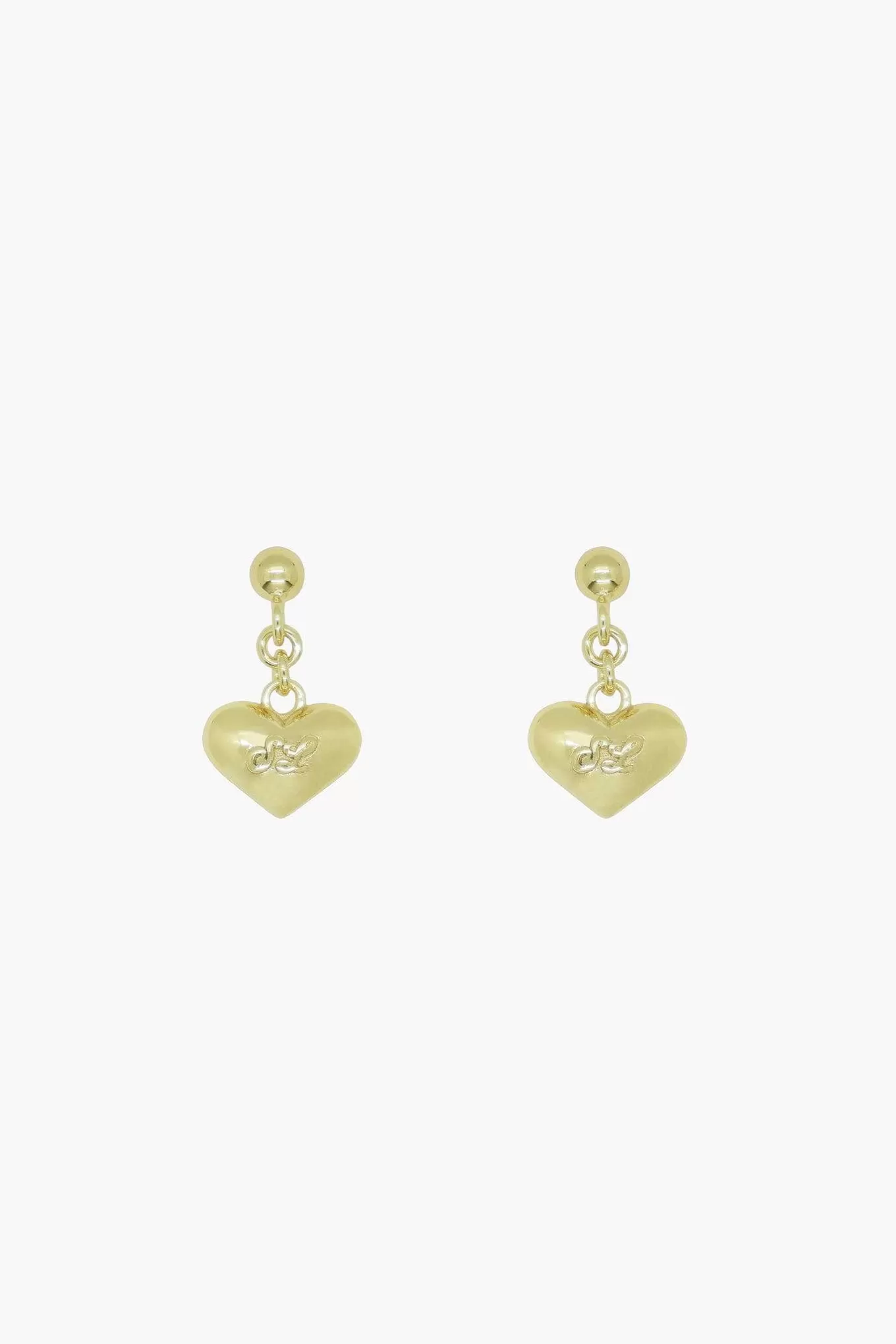 New Sandy Liang Safety Earrings In Gold Vermeil