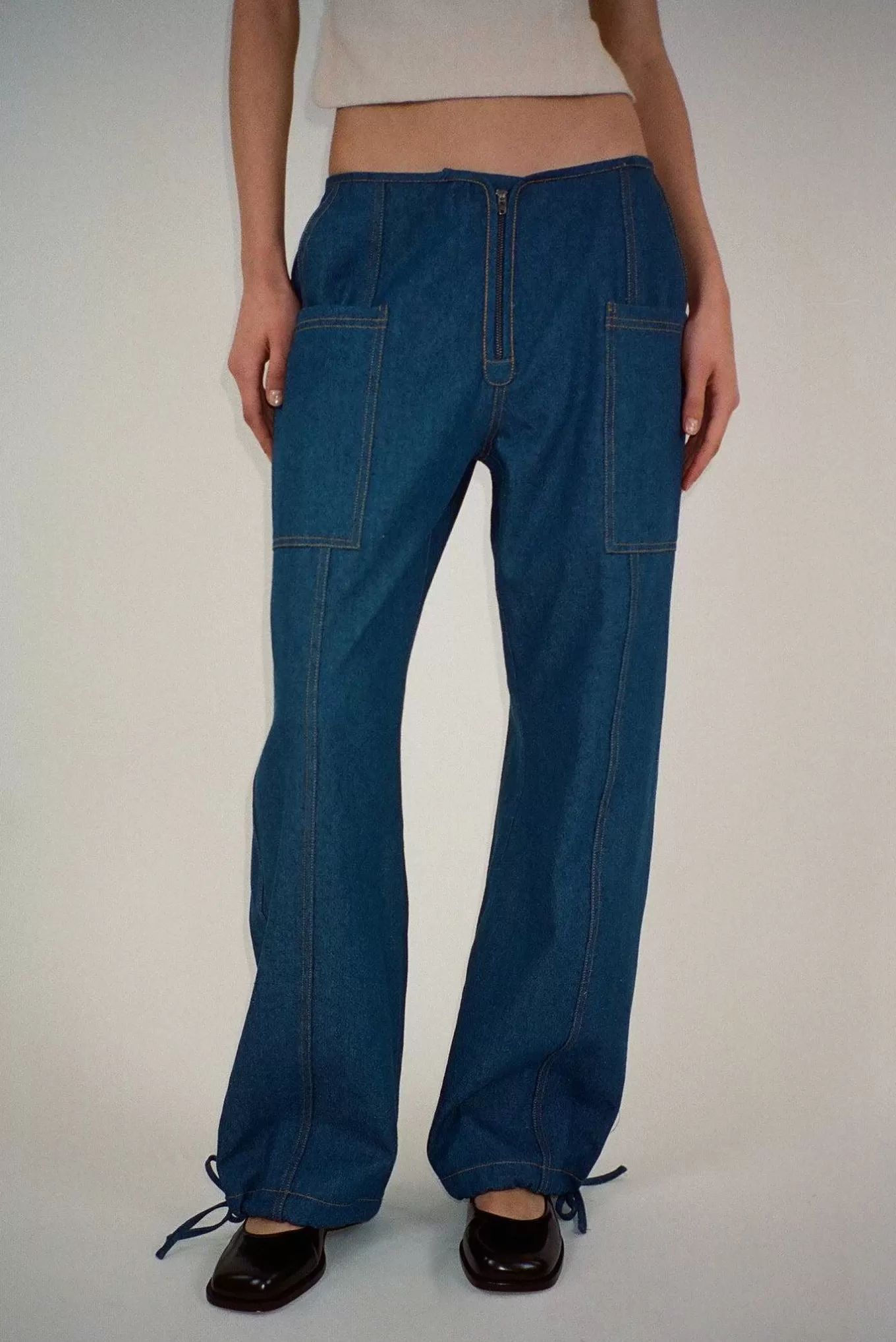 Clearance Sandy Liang Tifosi Pant In Indigo