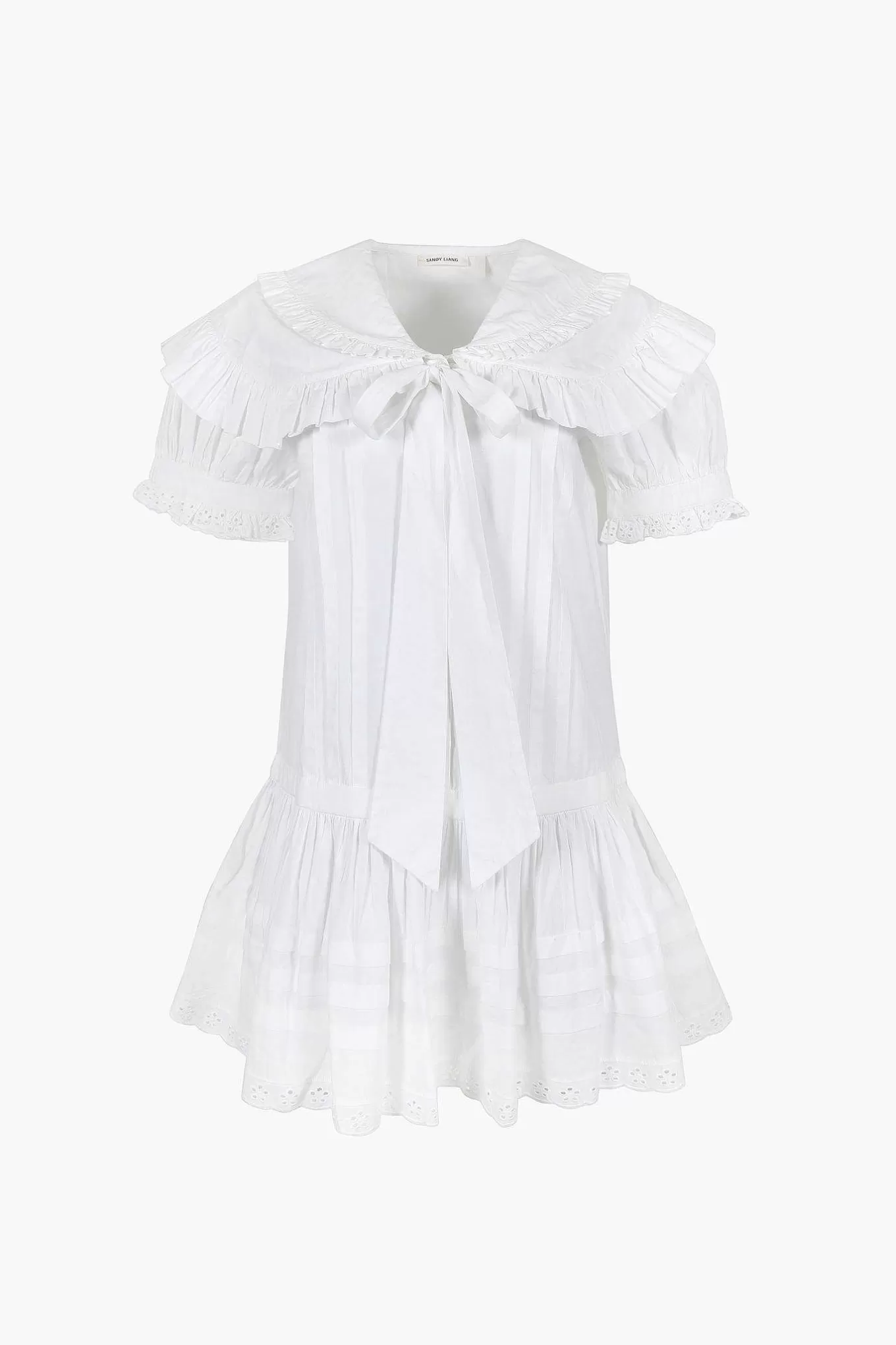 New Sandy Liang Toki Dress In White